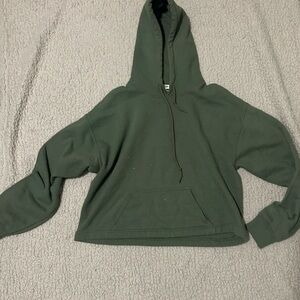 Women's Green Hoodie Sweater